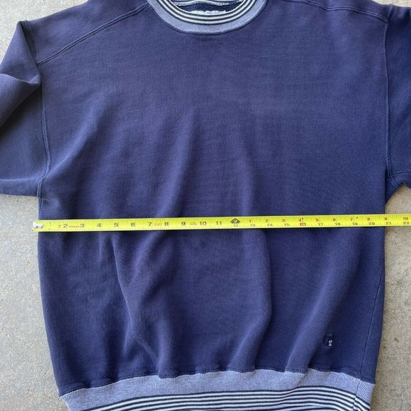 Vintage 90s Russell Athletic Sweatshirt. Navy heavy cotton. Made in USA. Size XL - Picture 6 of 8